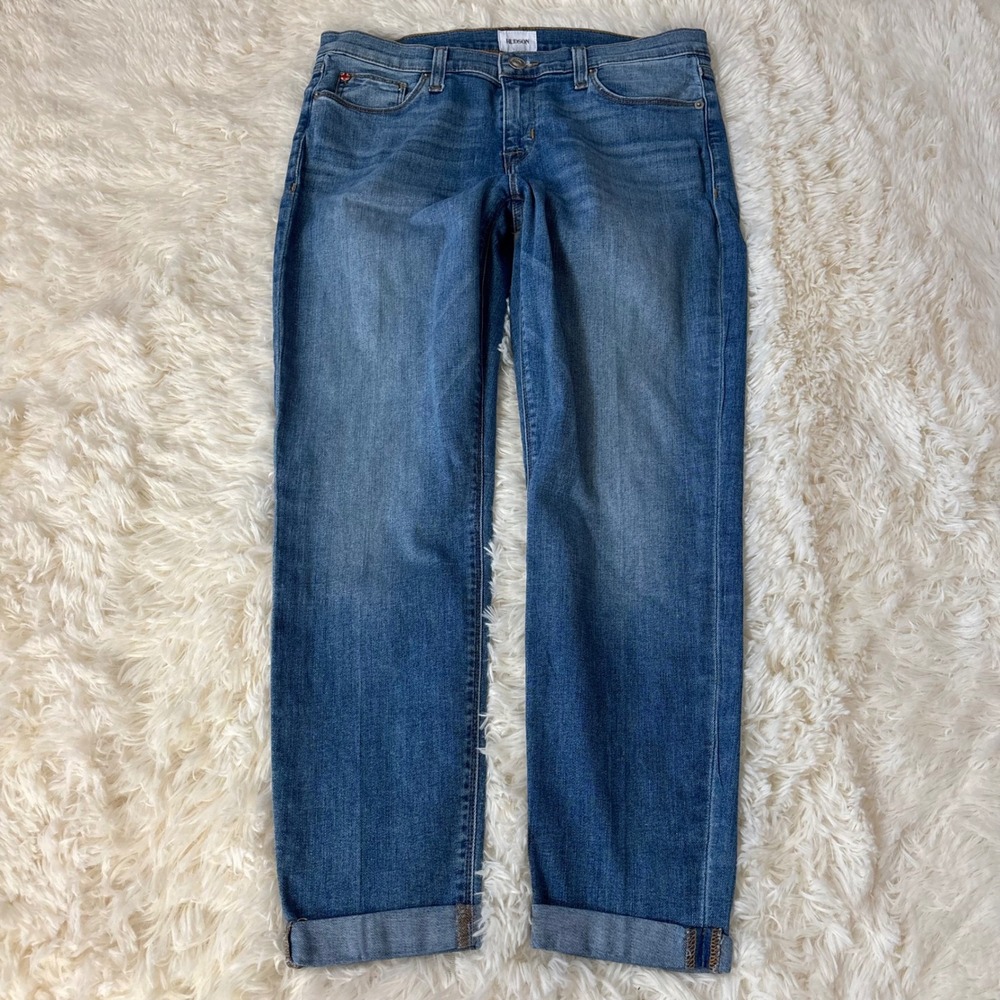Hudson Los Angeles Harkin Super Skinny Jeans Medium Wash Blue Denim Size 29
